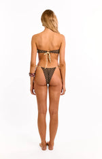 Fitzroy Brown Polka Dot Tie Bikini Bottoms