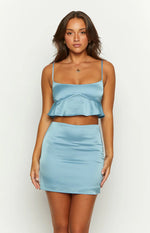 Emella Blue Crop Top