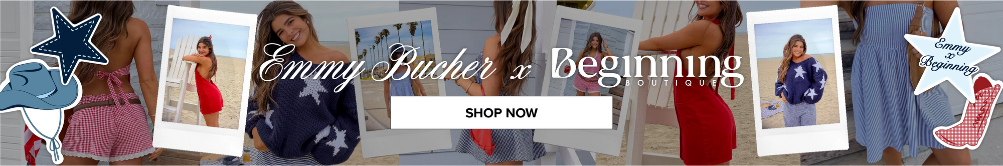 Emmy Bucher x Beginning Boutique Collection Banner
