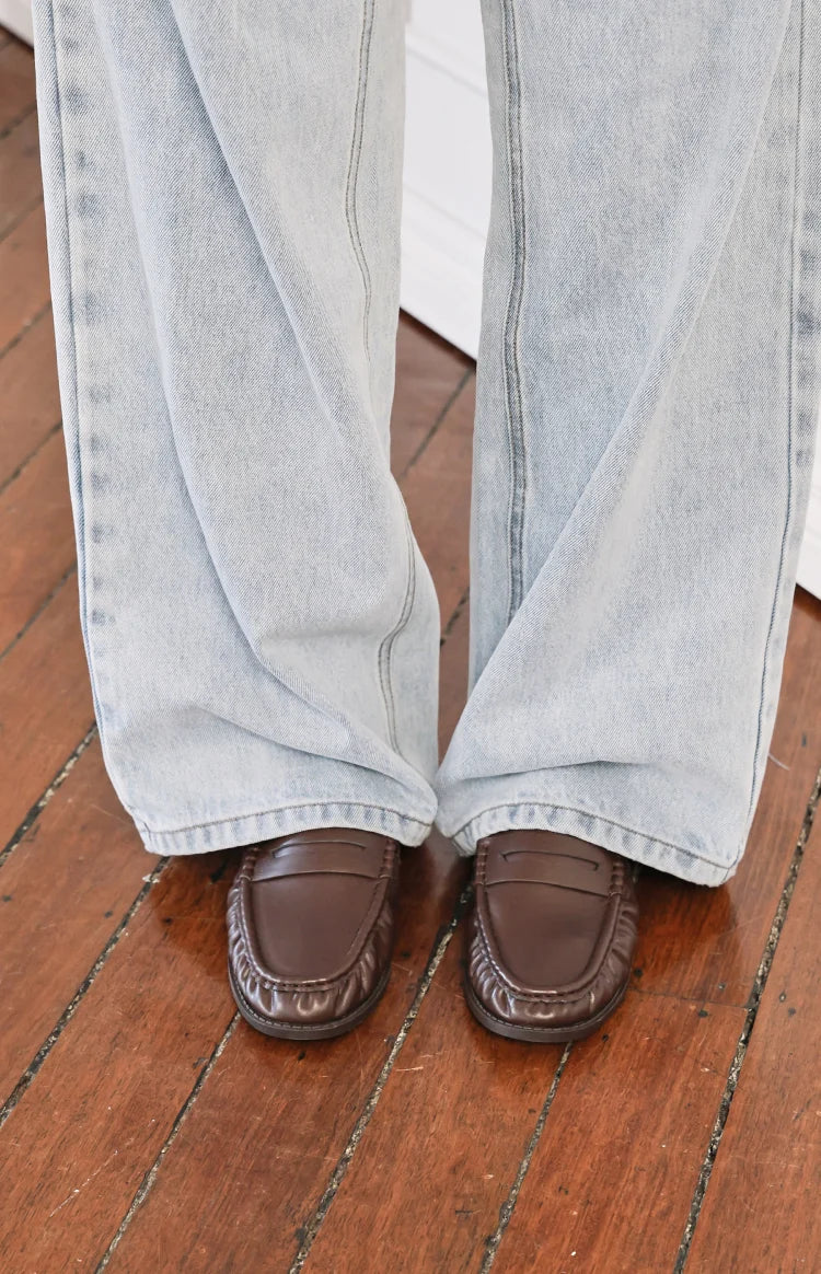Etta Brown Slip On Loafers