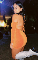 Everlee Orange Mini Dress Image