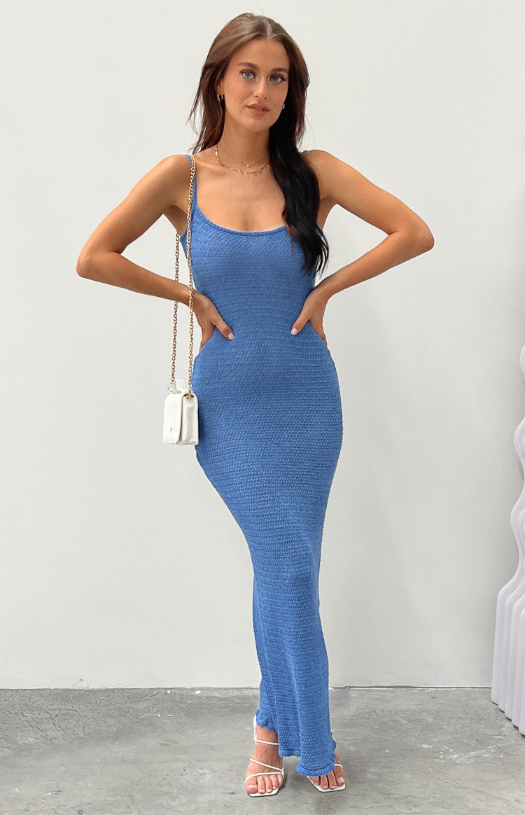 Ezra Blue Maxi Dress – Beginning Boutique US