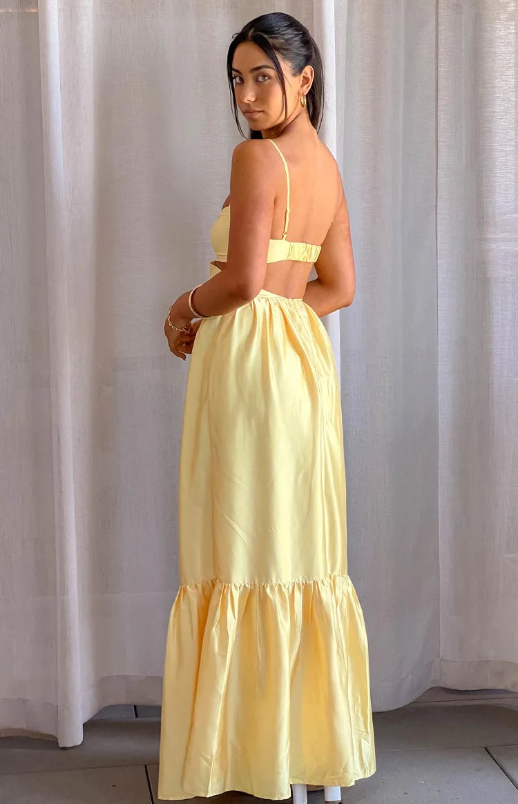 knee length dresses for ladies Christabelle Ruffle Maxi Dress main image 0