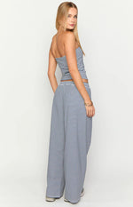 Flo Navy Stripe Wide Leg Pants