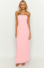 Flossie Pink Sleeveless Prom Dress Image