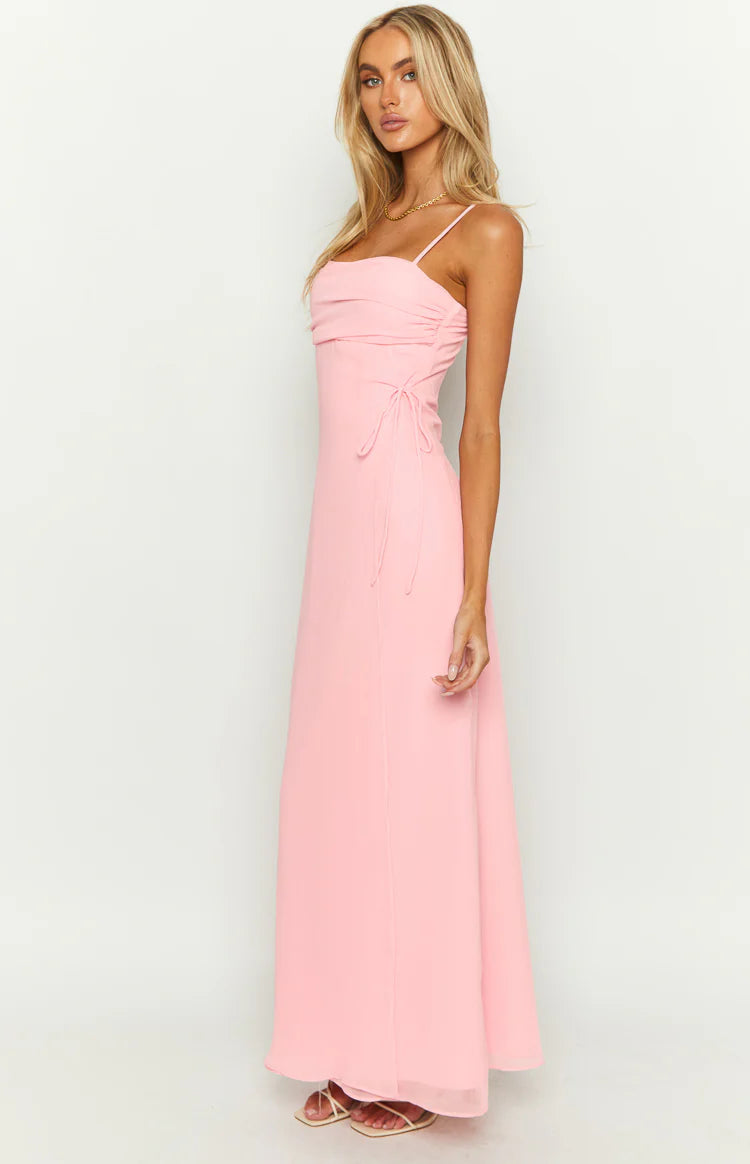 Flossie Pink Sleeveless Prom Dress - US 16 | Beginning Boutique Exclusive Flossie Pink Sleeveless Prom Dress - US 16 | Beginning Boutique Exclusive