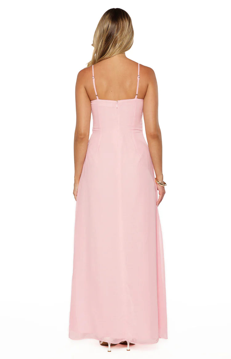 Flossie Pink Sleeveless Prom Dress - US 16 Flossie Pink Sleeveless Prom Dress - US 16