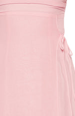 Flossie Pink Sleeveless Prom Dress Image