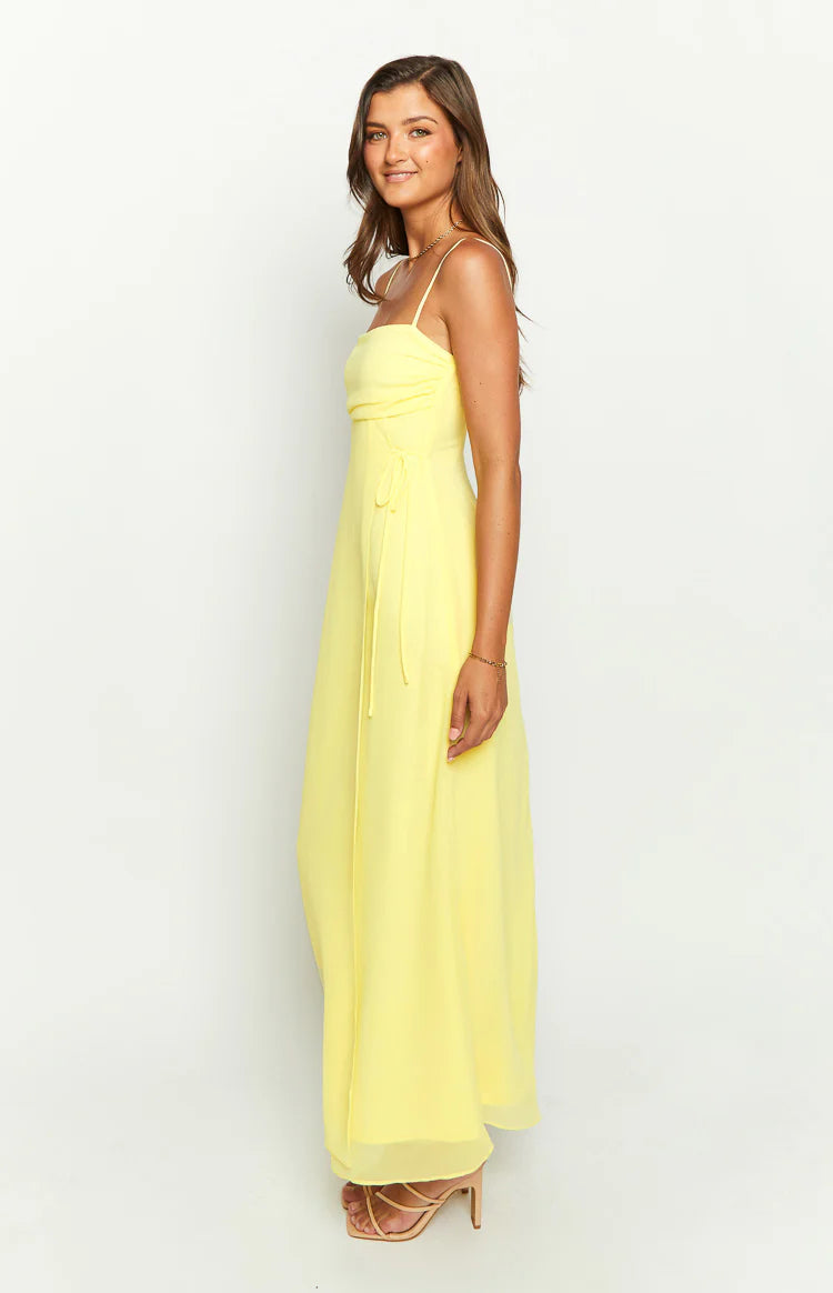 Flossie Yellow Maxi Sleeveless Dress - US 8 Flossie Yellow Maxi Sleeveless Dress - US 8