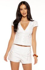 Floyd White Tie Shorts Image