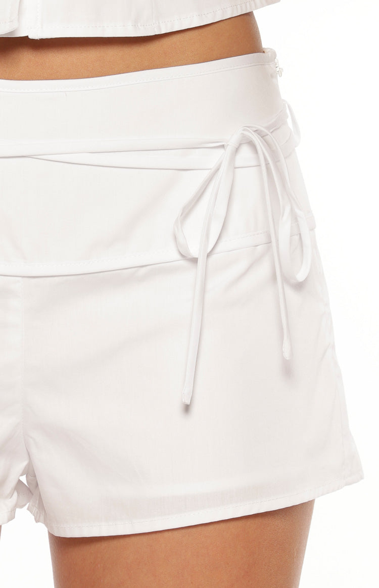Floyd White Tie Shorts Image