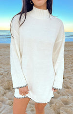 Flynn Cream Sweater Dress