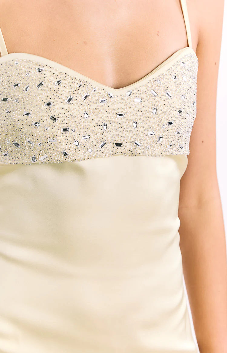 Fran Gold Sequin Contrast Party Mini Dress - US 14 | Beginning Boutique Exclusive Fran Gold Sequin Contrast Party Mini Dress - US 14 | Beginning Boutique Exclusive