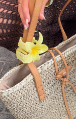 Frangipani Yellow Flower Clip