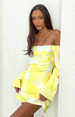 Gemina Yellow Mini Dress Image