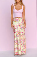 Genevieve Yellow Bloom Maxi Skirt