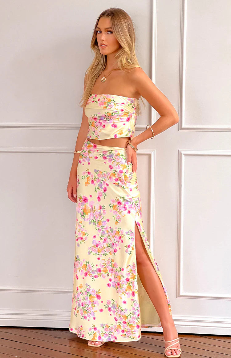 lace bustier maxi dress Saltair Lace Bustier Maxi Dress