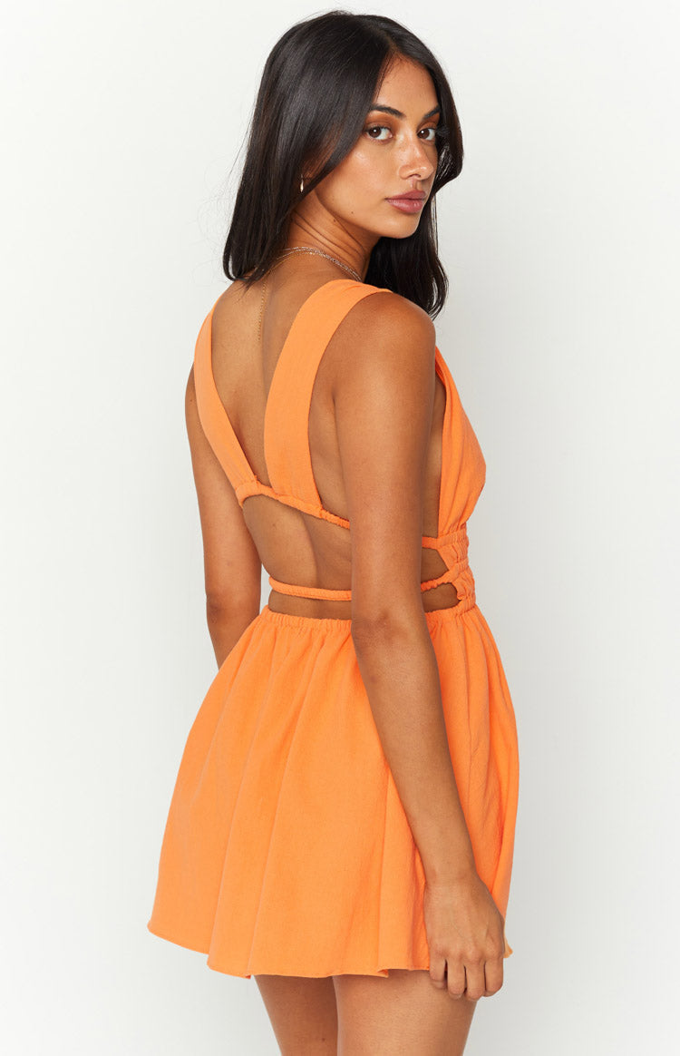 orange dress near me ME+EM Textured Pleat Front Midi Dress