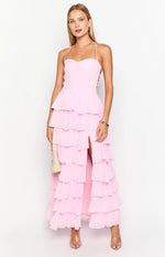 Georgie Pink Ruffle Prom Dress - PRE ORDER Image