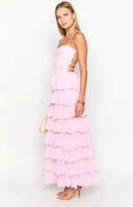 Georgie Pink Ruffle Prom Dress - PRE ORDER Image