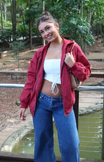 Mid wash blue denim low rise jeans with a wide leg fit