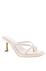 Girls Night Ivory Strap Kitten Heels