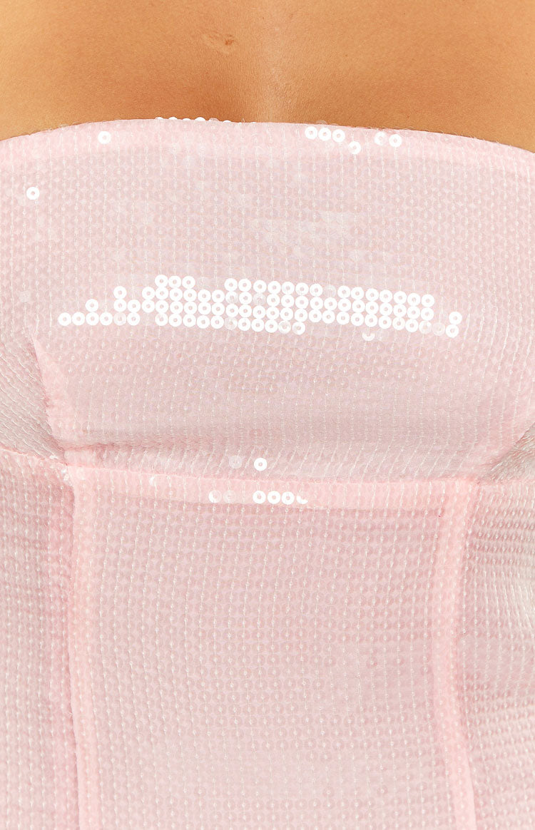 Glitz Pink Sequin Mini Dress Image