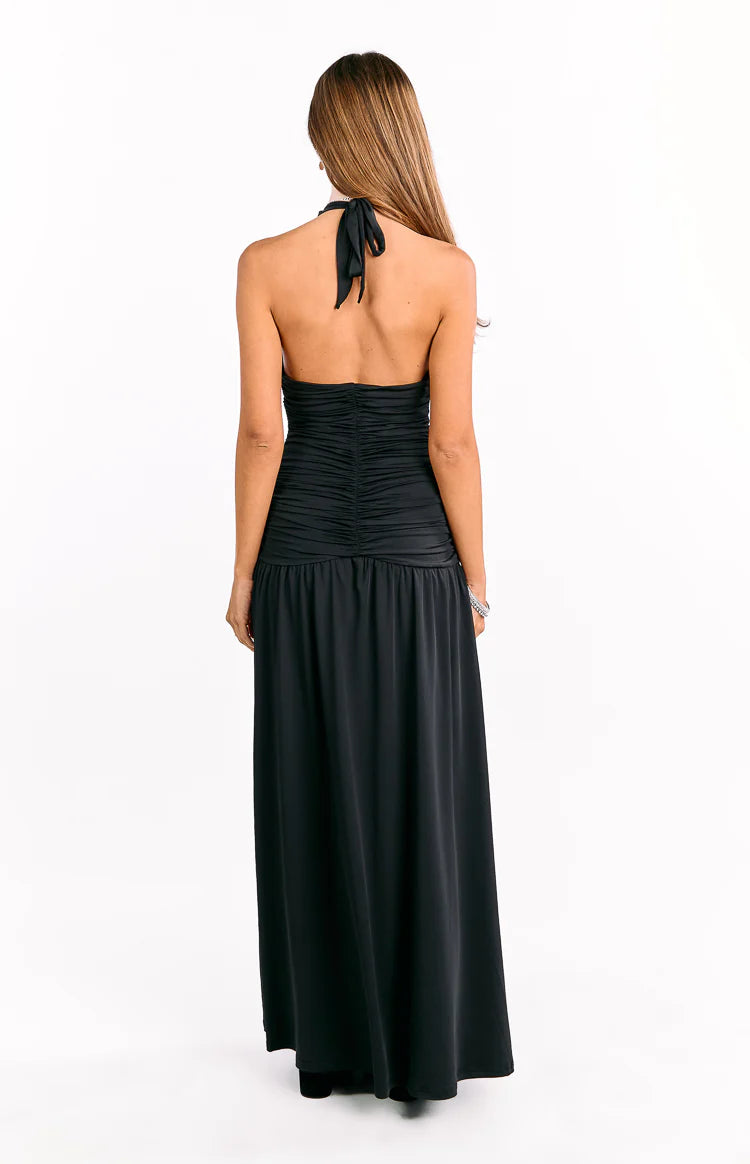 glorie strapless maxi dress Gloria Black Maxi Dress - 4