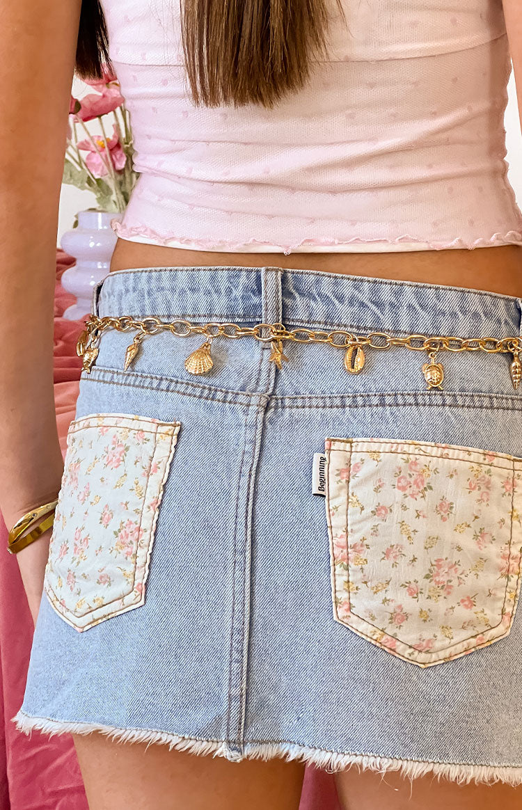 Gold Chain Shell Belt Image