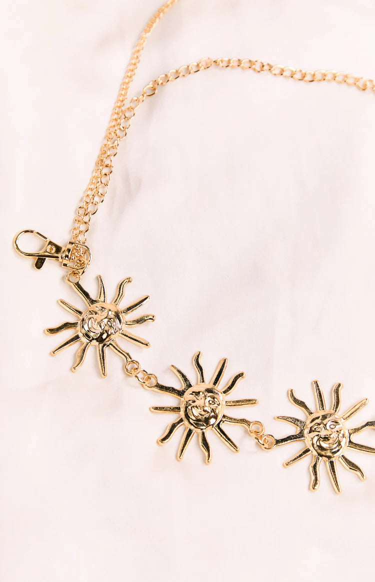 Gold Multi Chain Star Belt