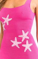 Gorgina Pink Knit Mini Dress Image