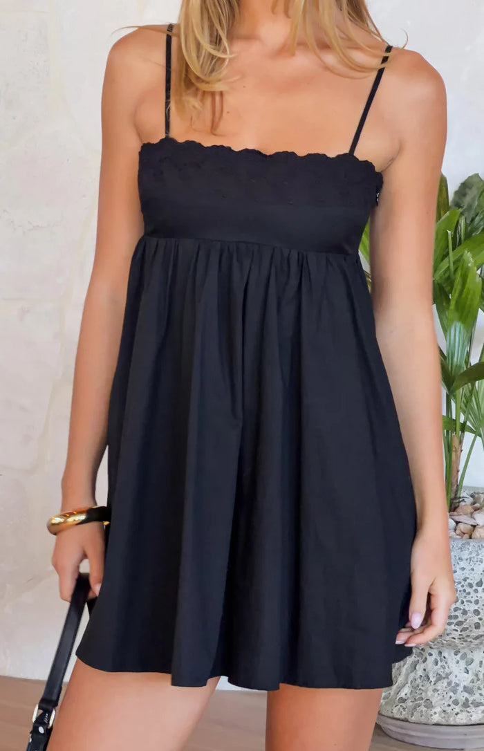 black eyelet mini dress Gracelyn Embroidered - US 14 Size:1 & 2 DIY Halter Dress: Easy 2/17/26 it flows into a