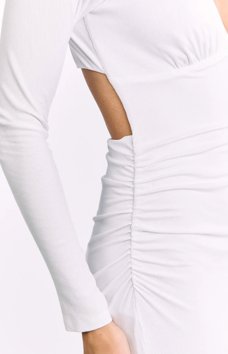 8th grade promotion dresses Grayson White Long Sleeve Maxi Dress - US 2