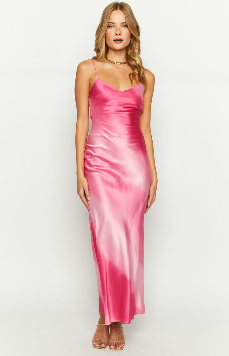 Hanna Pink Ombre Maxi Dress Image