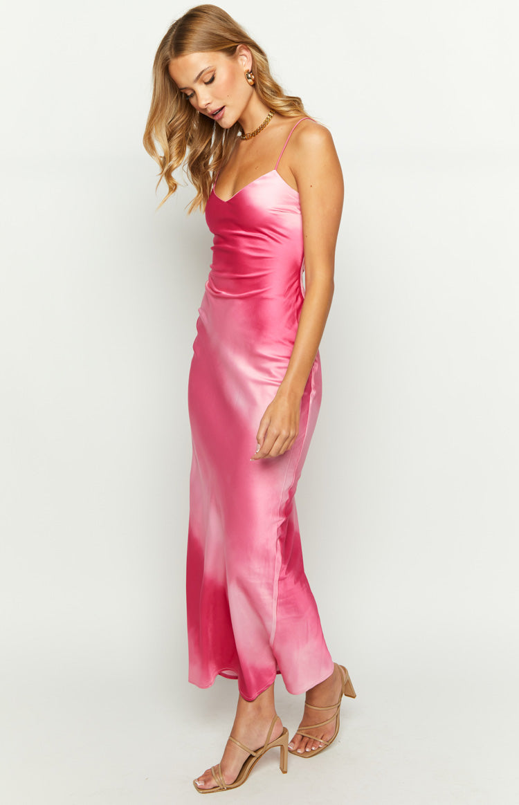 Hanna Pink Ombre Maxi Dress Image