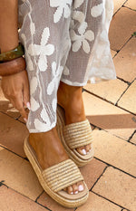 Harbour Natural Raffia Platform Sandals