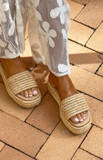 Harbour Natural Raffia Platform Sandals