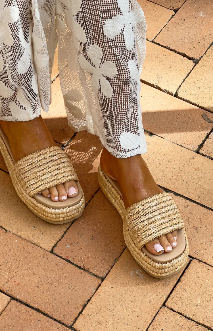 Harbour Natural Raffia Platform Sandals