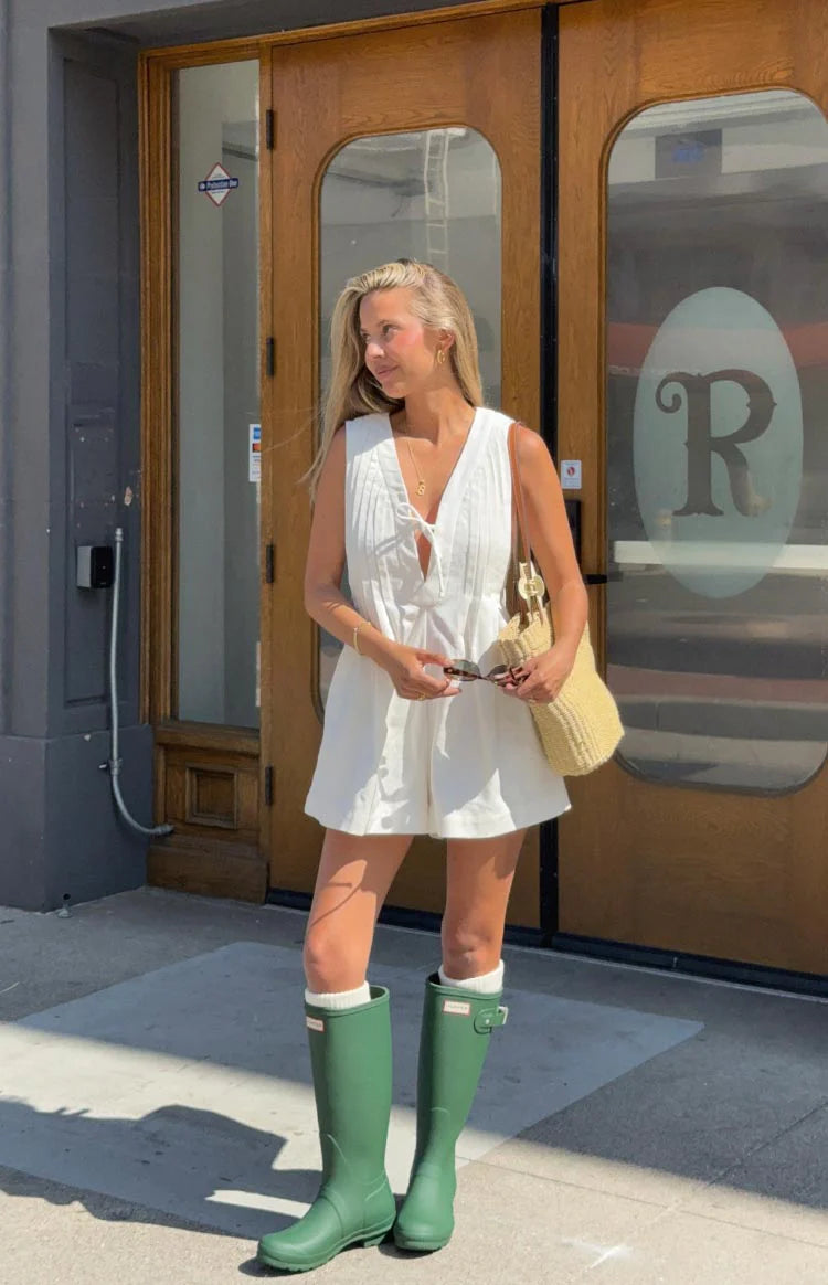 Hector White Playsuit - US 6