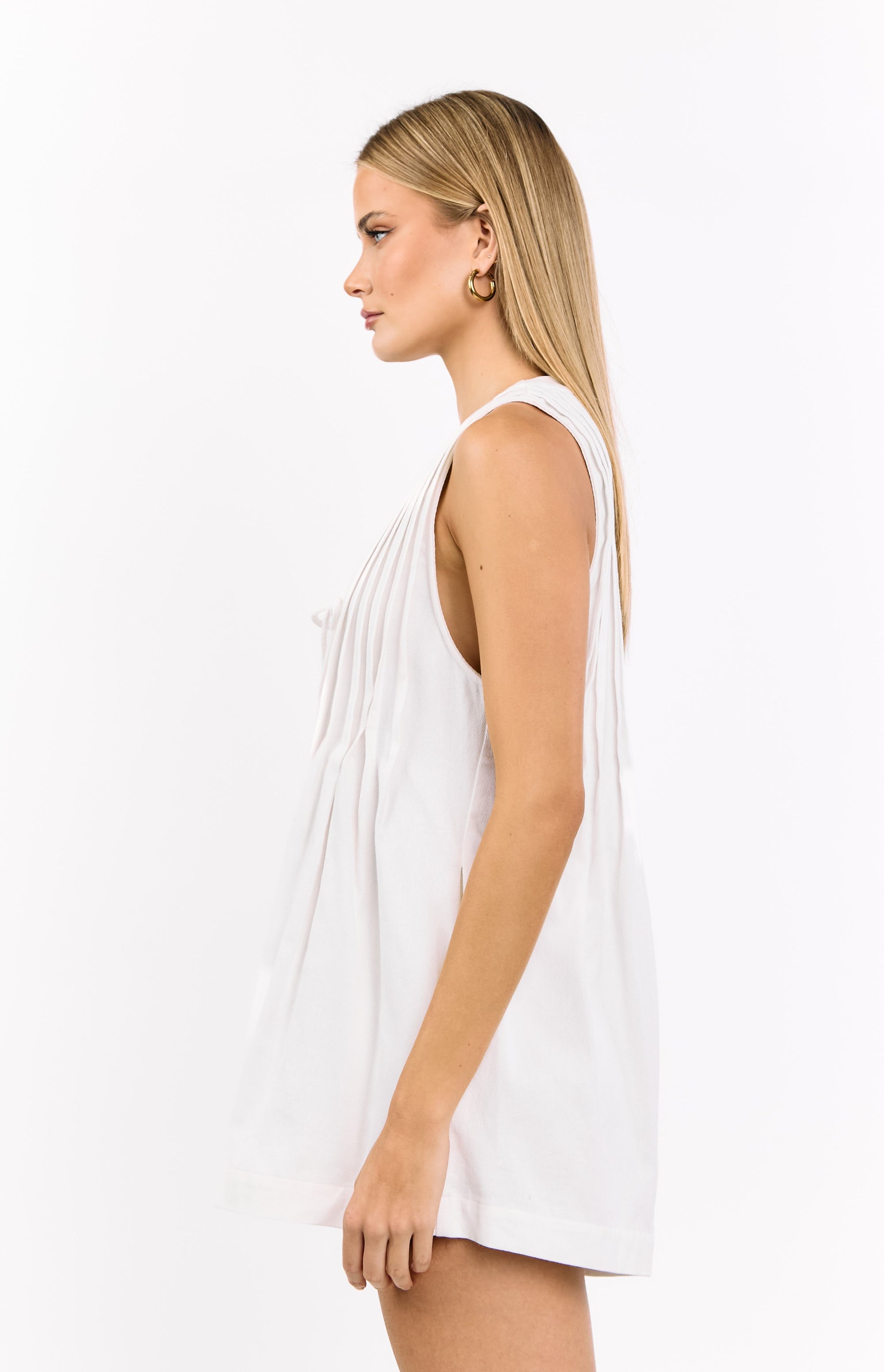 Hector White Playsuit Image