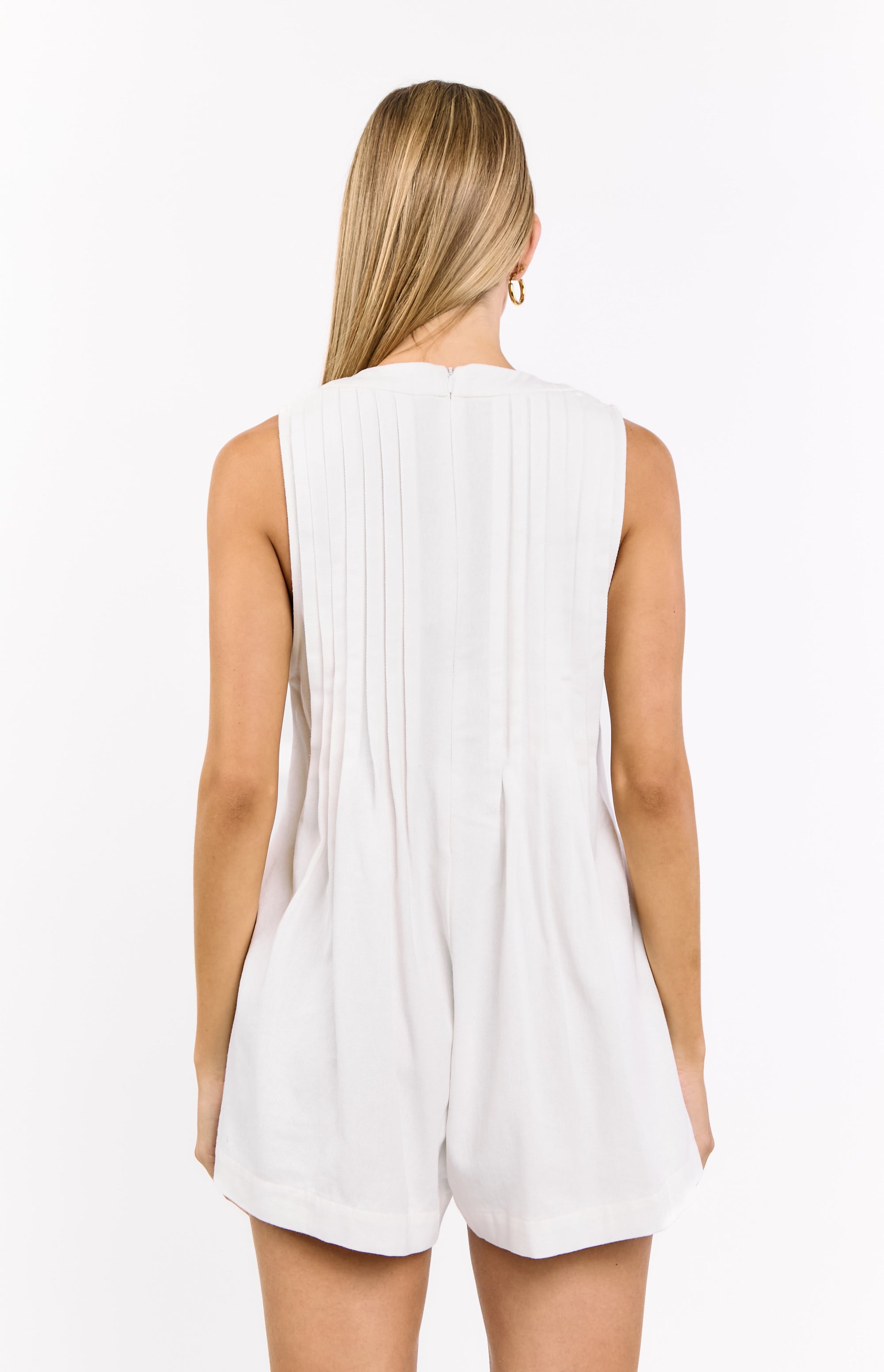 Hector White Playsuit Image