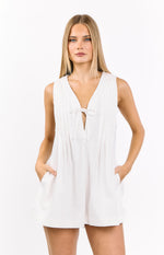 Hector White Playsuit Image