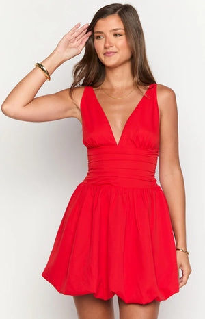 gabrielle ruffled mini dress Gabriella Red Ruffle Mini Dress