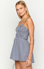 Heidi Navy Gingham Playsuit Image