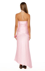 Hendrea Pink Stripe Jersey Midi Dress Image