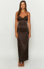 Honey Chocolate Maxi Dress - PRE ORDER Image