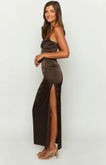 Honey Chocolate Maxi Dress - PRE ORDER Image