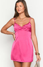 Honey Hot Pink Mini Dress Image