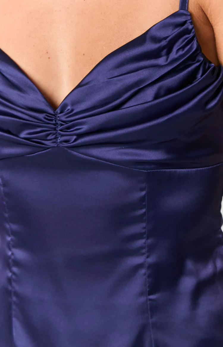 honey navy mini dress LIONESS Honey Corset Mini Dress Navy