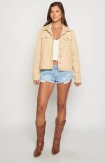 Hugo Cream Cord Western Jacket